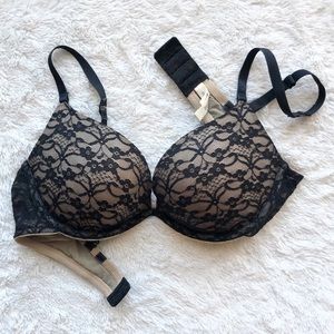 Black Lace Push-up Bra
